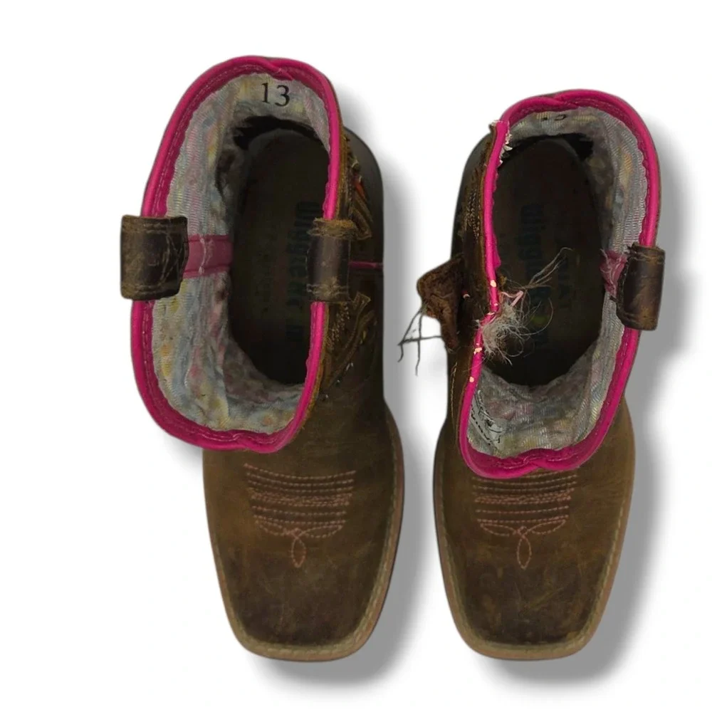 Ariat‎ Quickdraw VentTEK Cowgirl Boots Child 13 Brown Serape 10027306